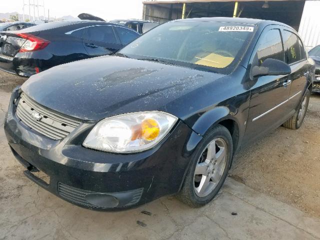 1G1AZ55F077243497 - 2007 CHEVROLET COBALT LTZ BLACK photo 2