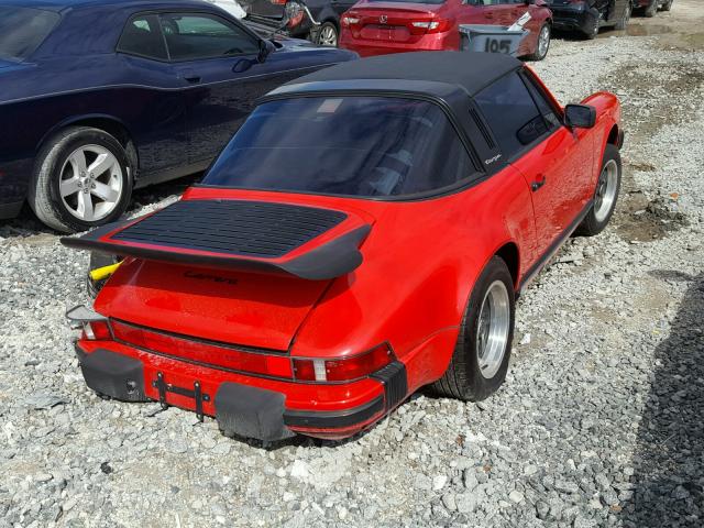 WP0EB0910JS161269 - 1988 PORSCHE 911 CARRER RED photo 4