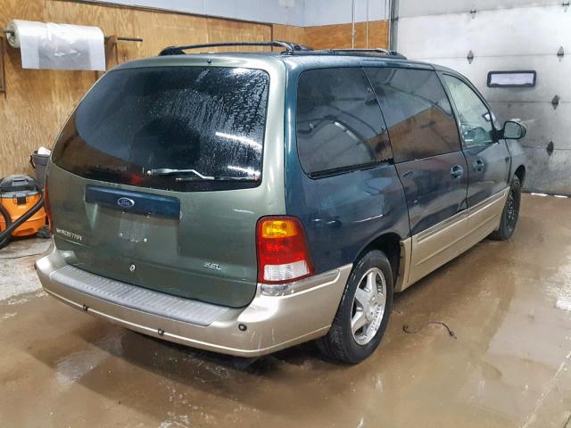 2FMZA5341YBA78647 - 2000 FORD WINDSTAR S GREEN photo 4