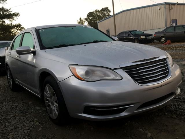 1C3CCBAB2CN319346 - 2012 CHRYSLER 200 LX SILVER photo 1