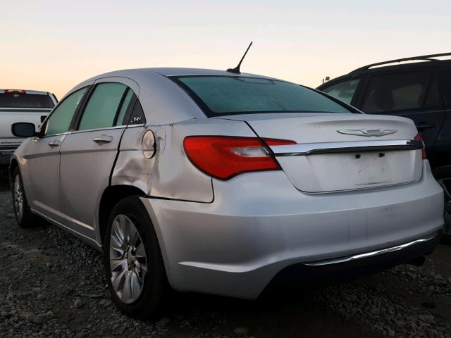 1C3CCBAB2CN319346 - 2012 CHRYSLER 200 LX SILVER photo 3