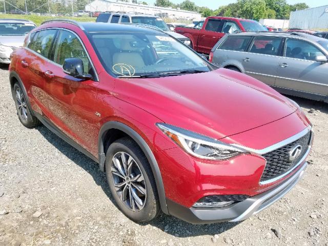 SJKCH5CR4JA042628 - 2018 INFINITI QX30 BASE RED photo 1