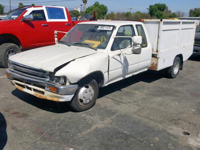 JT5VN94T4L0014189 - 1990 TOYOTA CAB CHASSI WHITE photo 2