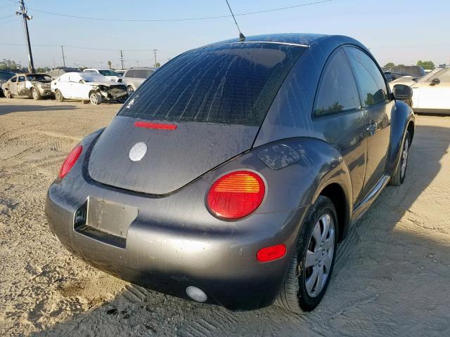 3VWCB21C72M438913 - 2002 VOLKSWAGEN NEW BEETLE ნაცრისფერი ფოტო 4