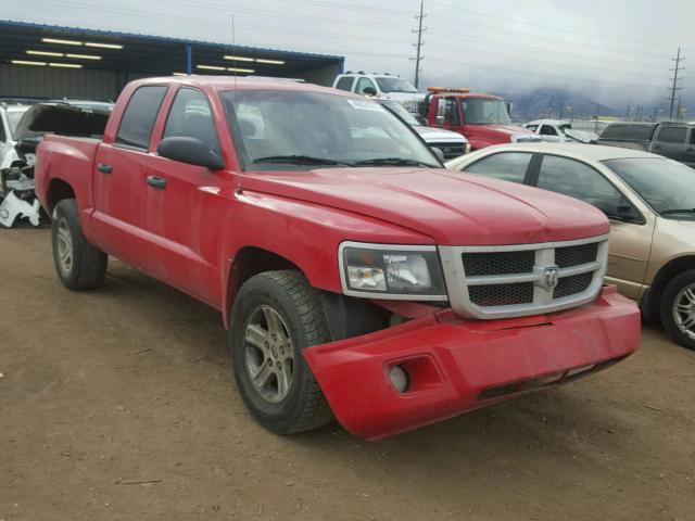 1D7CW3GK6AS235079 - 2010 DODGE DAKOTA SXT RED photo 1