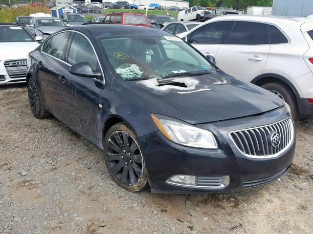 W04G05GVXB1045368 - 2011 BUICK REGAL CXL BLACK photo 1