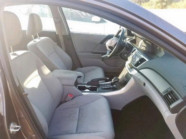 1HGCR2F31FA019208 - 2015 HONDA ACCORD LX GRAY photo 5