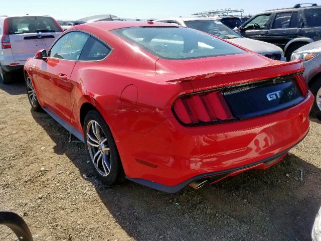 1FA6P8CF5H5250777 - 2017 FORD MUSTANG GT RED photo 3