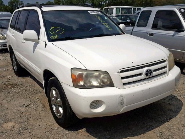 JTEGD21A460142619 - 2006 TOYOTA HIGHLANDER WHITE photo 1