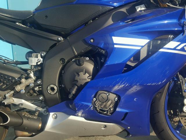 JYARJ28Y1HA000570 - 2017 YAMAHA YZFR6 C BLUE photo 7