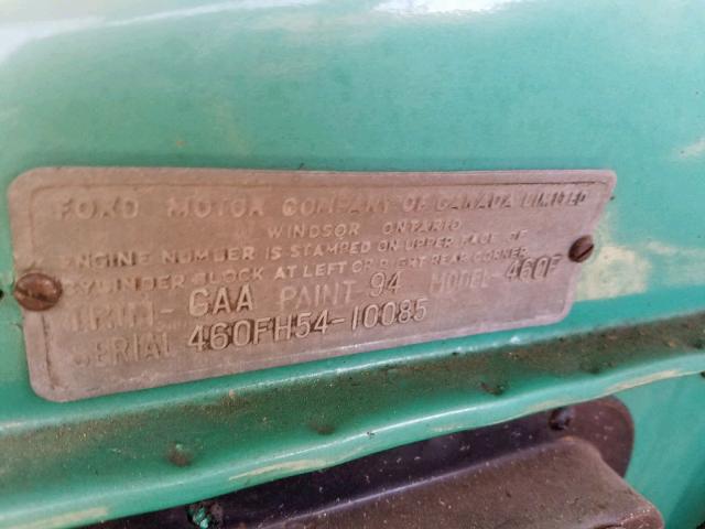 460FH5410085 - 1954 FORD C150 CLASS GREEN photo 10