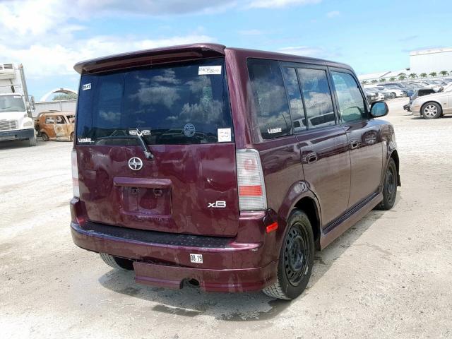 JTLKT324164035475 - 2006 TOYOTA SCION XB 栗色 照片 4