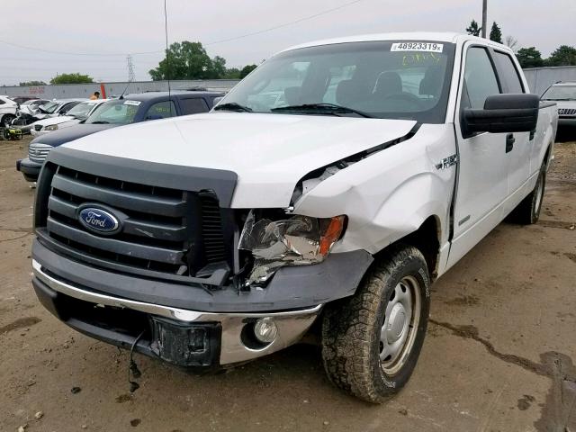 1FTFW1CTXCKE37453 - 2012 FORD F150 SUPER WHITE photo 2