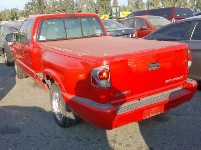 1GCCS1954Y8246106 - 2000 CHEVROLET S TRUCK S1 RED photo 3