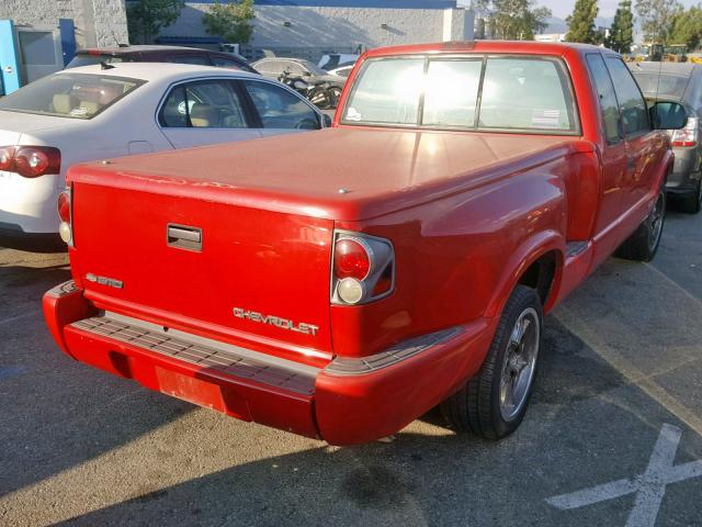 1GCCS1954Y8246106 - 2000 CHEVROLET S TRUCK S1 RED photo 4