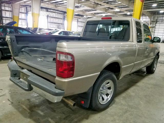 1FTYR44U53PB70072 - 2003 FORD RANGER SUP GOLD photo 4