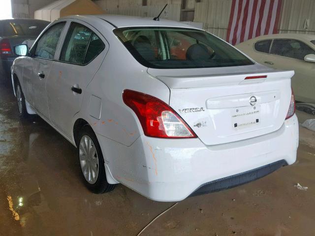 3N1CN7AP0GL910640 - 2016 NISSAN VERSA S WHITE photo 3