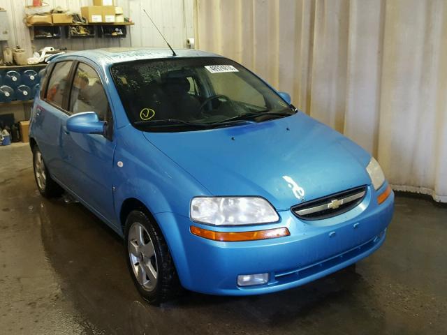 KL1TD666X7B769546 - 2007 CHEVROLET AVEO BASE Көк фото 1
