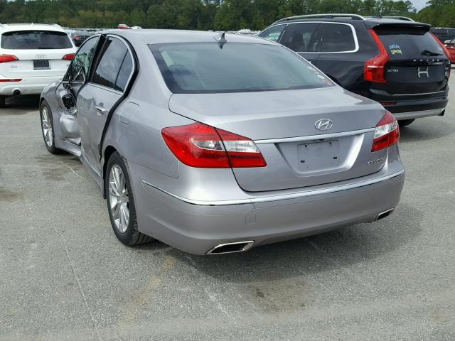 KMHGC4DD8DU233662 - 2013 HYUNDAI GENESIS 3. SILVER photo 3