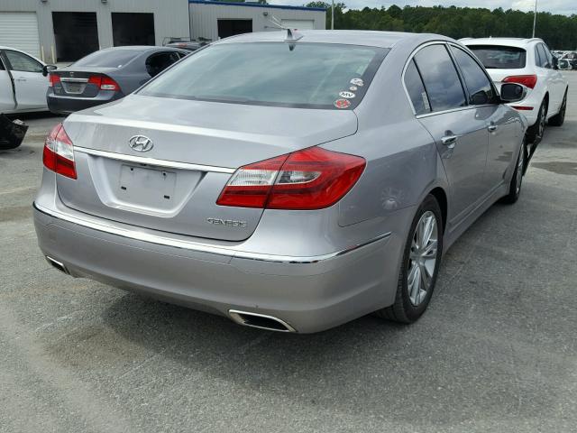 KMHGC4DD8DU233662 - 2013 HYUNDAI GENESIS 3. SILVER photo 4