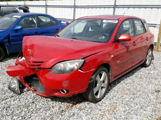 JM1BK143361435255 - 2006 MAZDA 3 HATCHBAC RED photo 2