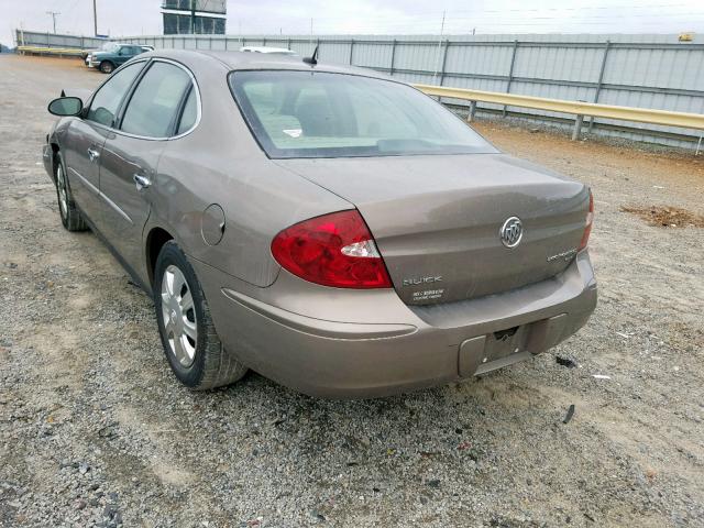 2G4WC582661288247 - 2006 BUICK LACROSSE C TAN photo 3