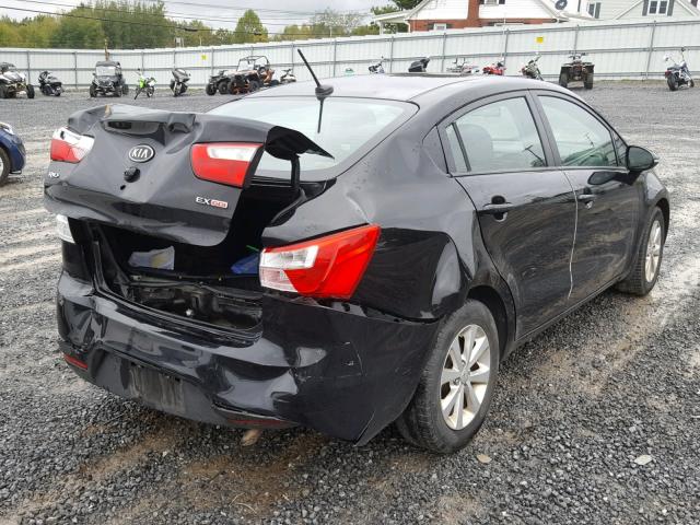 KNADN4A33C6072246 - 2012 KIA RIO EX BLACK photo 4