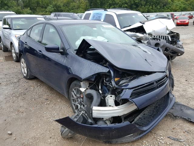 1C3CDFBB1FD337205 - 2015 DODGE DART SXT BLUE photo 1