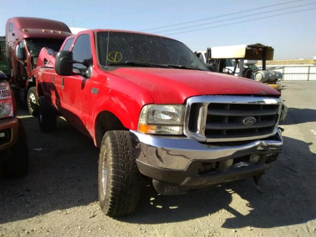 1FTSW31F11EB01564 - 2001 FORD F350 SRW S RED photo 1