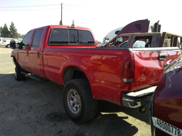 1FTSW31F11EB01564 - 2001 FORD F350 SRW S RED photo 3