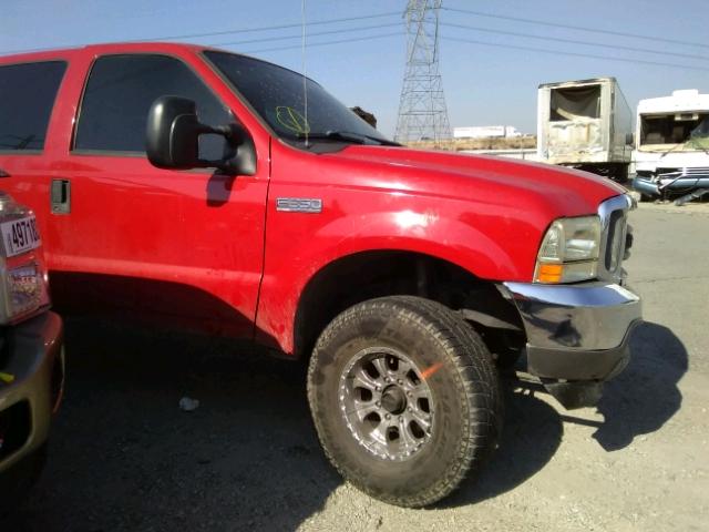 1FTSW31F11EB01564 - 2001 FORD F350 SRW S RED photo 9