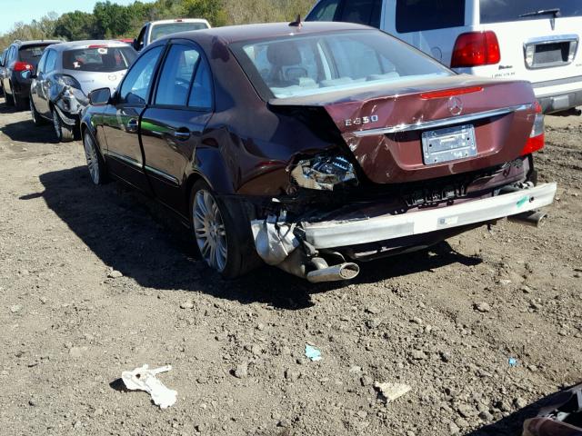 WDBUF56X57B039813 - 2007 MERCEDES-BENZ E 350 MAROON photo 3