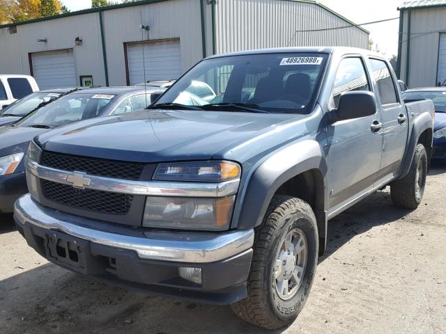 1GCDT13E678129958 - 2007 CHEVROLET COLORADO BLUE photo 2