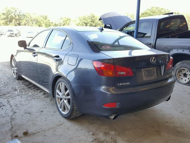 JTHBK262875040975 - 2007 LEXUS IS 250 GRAY photo 3