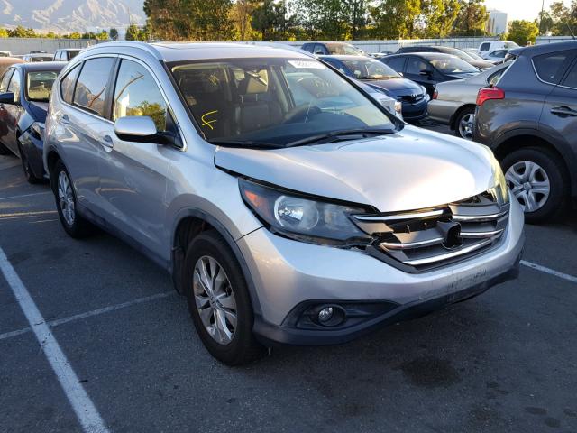 JHLRM3H72CC007357 - 2012 HONDA CR-V EXL SILVER photo 1