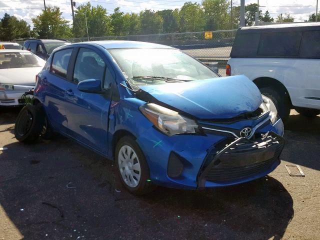 VNKKTUD30FA024529 - 2015 TOYOTA YARIS BLUE photo 1