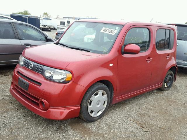 JN8AZ28R49T126810 - 2009 NISSAN CUBE BASE RED photo 2