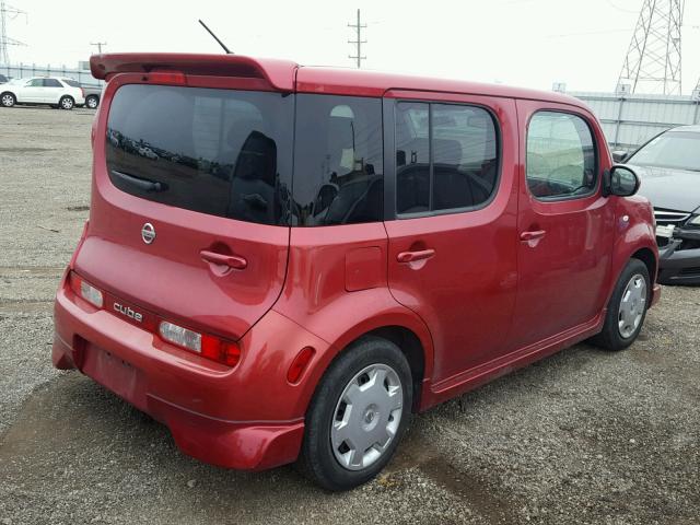 JN8AZ28R49T126810 - 2009 NISSAN CUBE BASE RED photo 4