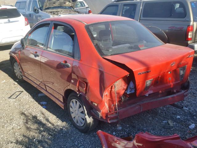 JS2RA41S225106473 - 2002 SUZUKI AERIO S RED photo 3