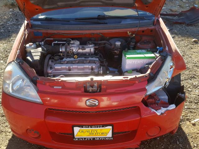 JS2RA41S225106473 - 2002 SUZUKI AERIO S RED photo 7