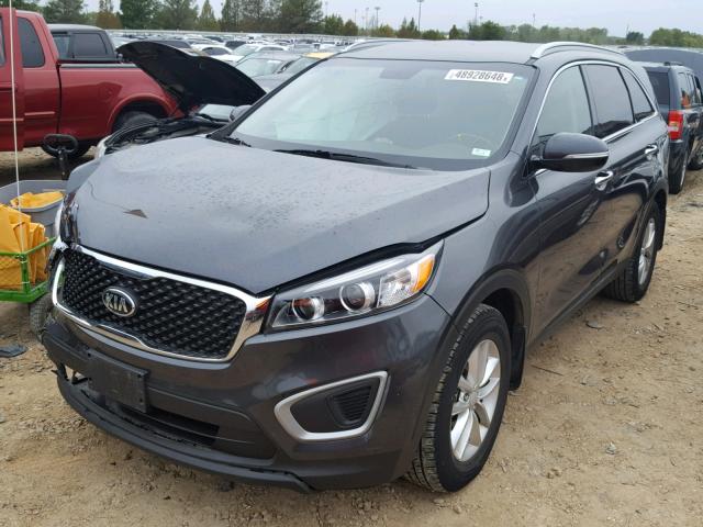 5XYPG4A38GG091369 - 2016 KIA SORENTO LX CHARCOAL photo 2