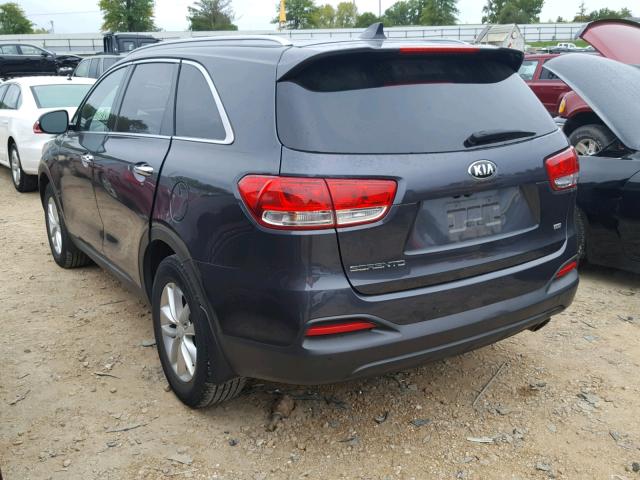 5XYPG4A38GG091369 - 2016 KIA SORENTO LX CHARCOAL photo 3