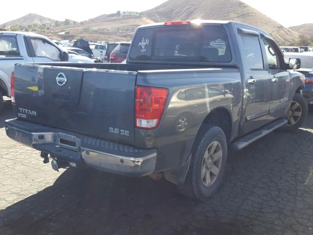 1N6AA07B27N231131 - 2007 NISSAN TITAN XE GRAY photo 4