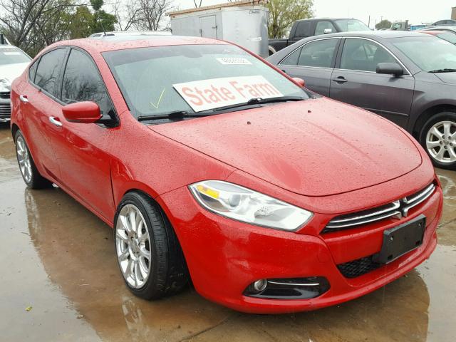 1C3CDFCH2DD317691 - 2013 DODGE DART LIMIT RED photo 1