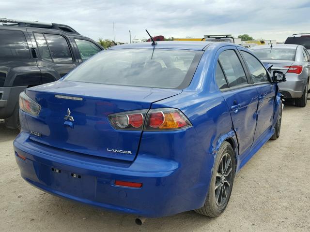 JA32U2FU0HU011151 - 2017 MITSUBISHI LANCER ES BLUE photo 4