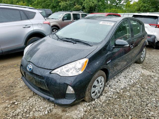 JTDKDTB30D1538462 - 2013 TOYOTA PRIUS C BLACK photo 2