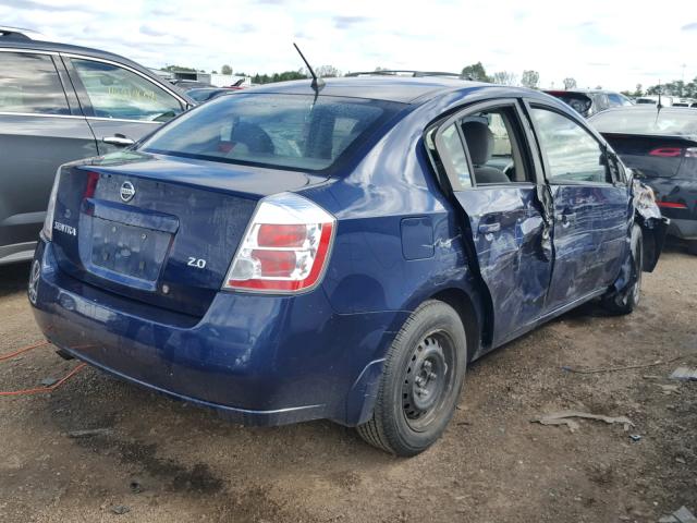 3N1AB61E57L708918 - 2007 NISSAN SENTRA 2.0 BLUE photo 4