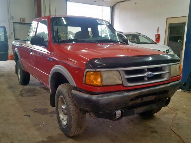 1FTCR15X0TPA56711 - 1996 FORD RANGER SUP RED photo 1