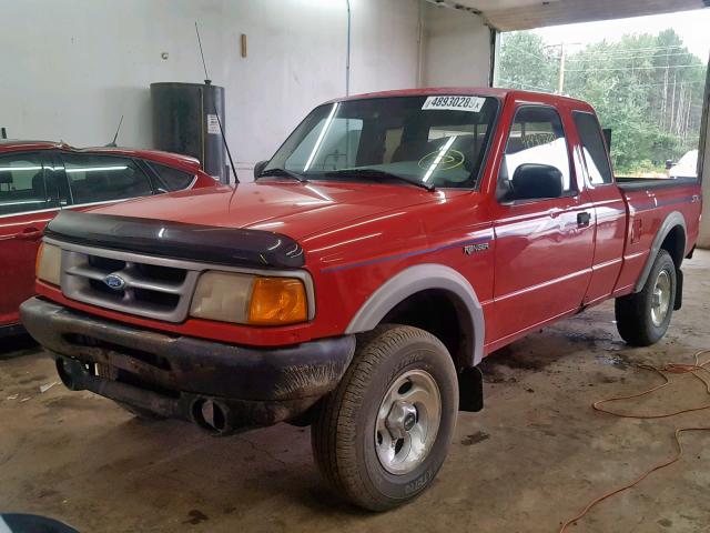 1FTCR15X0TPA56711 - 1996 FORD RANGER SUP RED photo 2