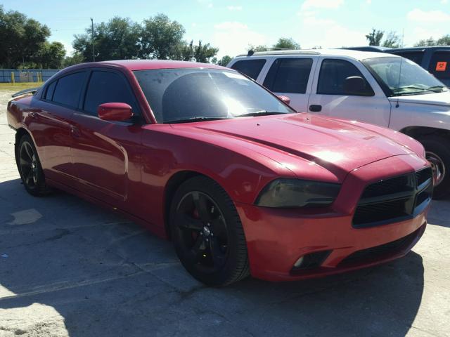 2C3CDXHG3DH552559 - 2013 DODGE CHARGER SX RED photo 1